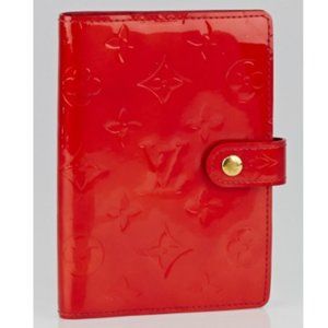 Louis Vuitton Vernis Monogram Agenda Small Red